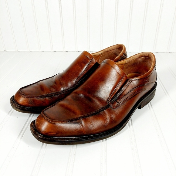 Ecco New Jersey Leather Slip On Loafers A94 - Picture 2 of 14